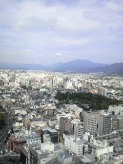 最上階からの風景。